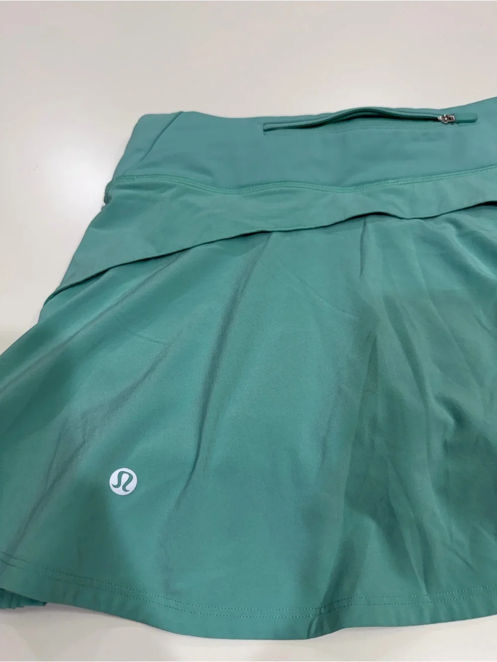 lululemon athletica Teal Green Pleated Side Skort